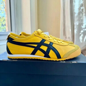 New Onitsuka Tiger Mexico 66 ASICS Sneaker Shoes in Yellow Black Kill Bill
